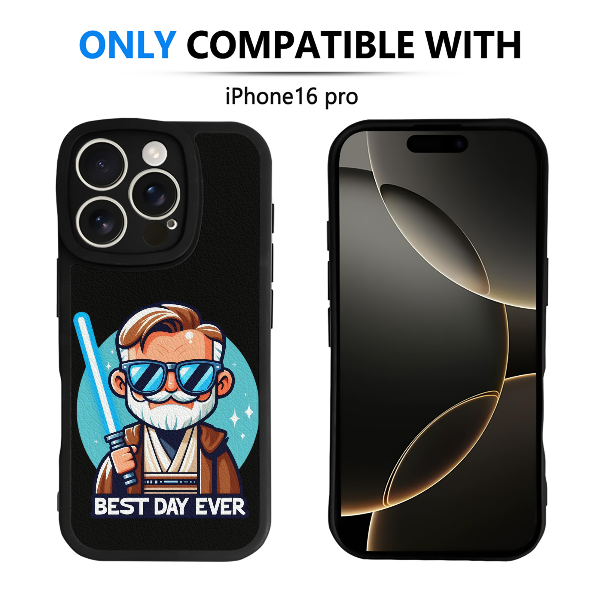 （画像用） スター・ウォーズ Star Wars 【iPhone 16シリーズ対応】シリコンスマホケース（レザー調） 材質：シリコン
